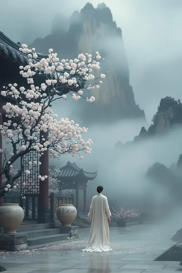 短剧《青梅煮酒待君归》封面，古风题材